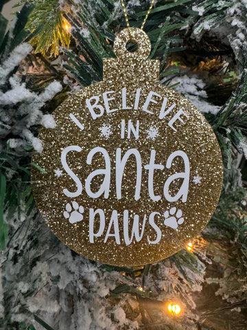 Santa Paws Christmas Ornament