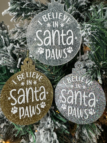 Santa Paws Christmas Ornament