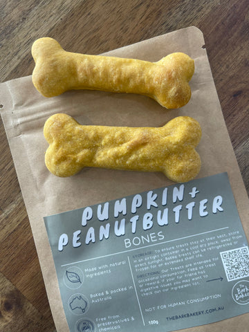 Pumpkin & Peanut Butter Bones